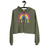 Love Is Always Love! Crop Hoodie